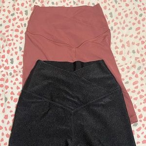 TWO pairs of Aerie Offline Crossover Biker shorts